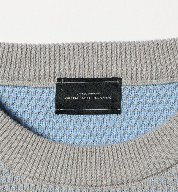 UNITED ARROWS green label relaxing「コットン リバー カノコ クルーネック ニット」|ニット・セーター|