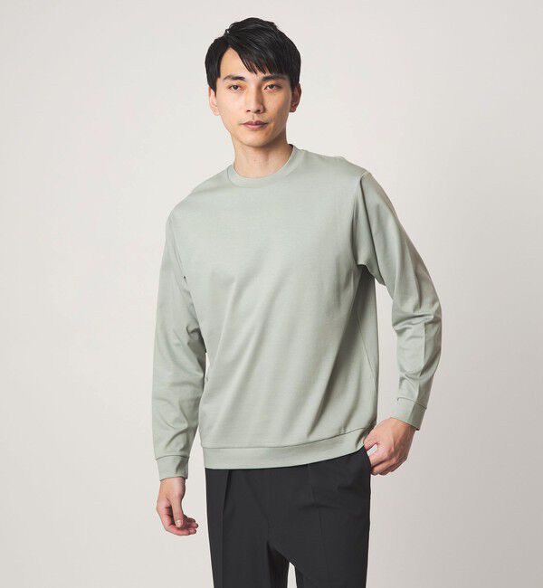 UNITED ARROWS green label relaxing「L/A ポンチ ビズ クルーネック カットソー -抗菌-」|Tシャツ・カットソー|LIME