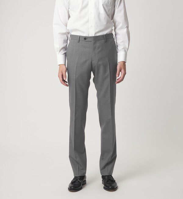 UNITED ARROWS green label relaxing「GUABELLO ピンヘッド スリム ノープリーツ スーツパンツ セットアップパンツ」|スーツ|