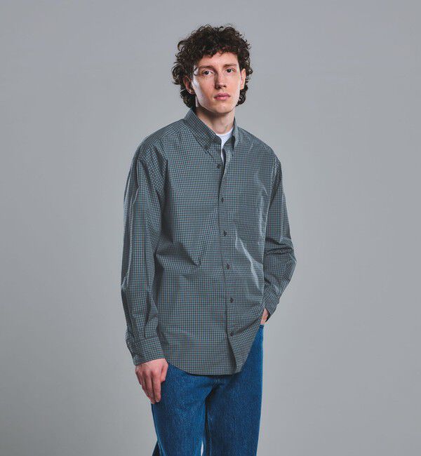 UNITED ARROWS green label relaxing「120/2 ブロード ビッグ ボタンダウン シャツ」|シャツ・ブラウス|COBALT