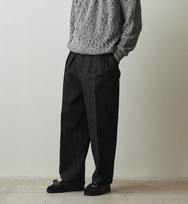 STEVEN ALAN「＜Steven Alan＞ 13.5oz デニム インツープリーツ ドレス トラウザーズ」|デニム|