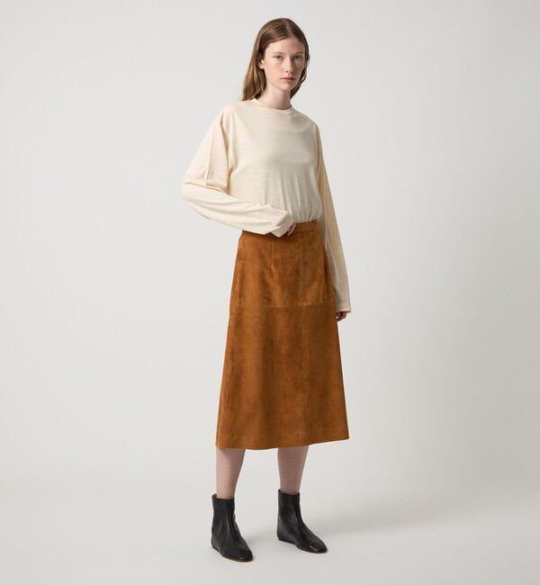 STEVEN ALAN「＜Steven Alan＞スエード ミドル スカート」|スカート|