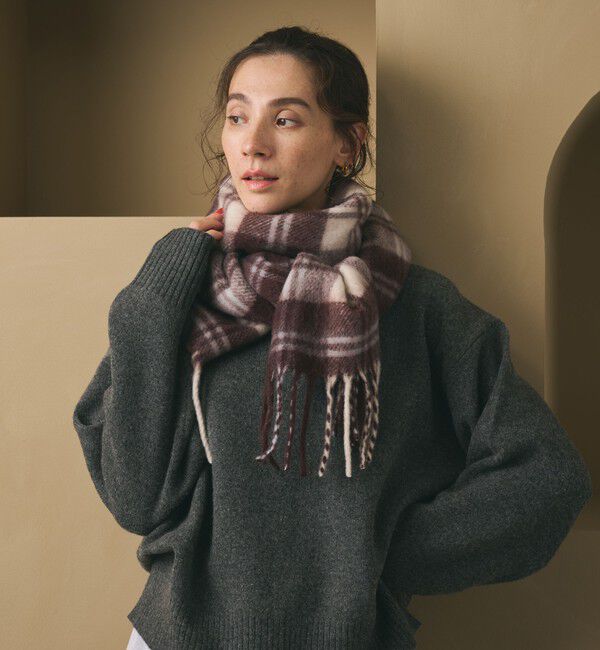 【新品】ウールカシミヤ アクア クルーネックニット BEAUTY&YOUTH ウールカシミヤ アクア クルーネックニット