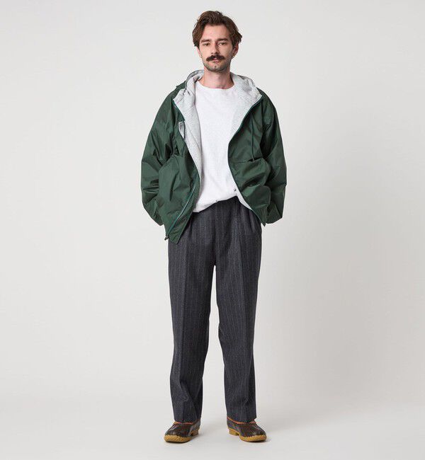 STEVEN ALAN「＜Steven Alan＞ ウール フラノ インツープリーツ ドレス トラウザーズ」|スラックス|