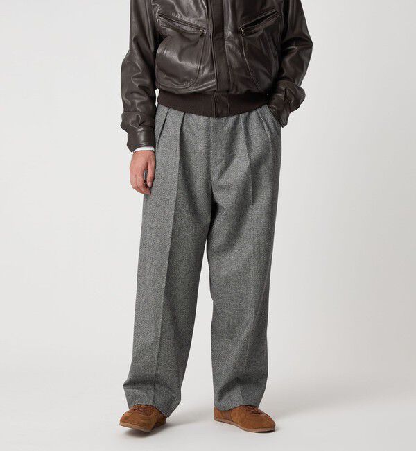 STEVEN ALAN「＜Steven Alan＞ ウール フラノ インツープリーツ ドレス トラウザーズ」|スラックス|その他2