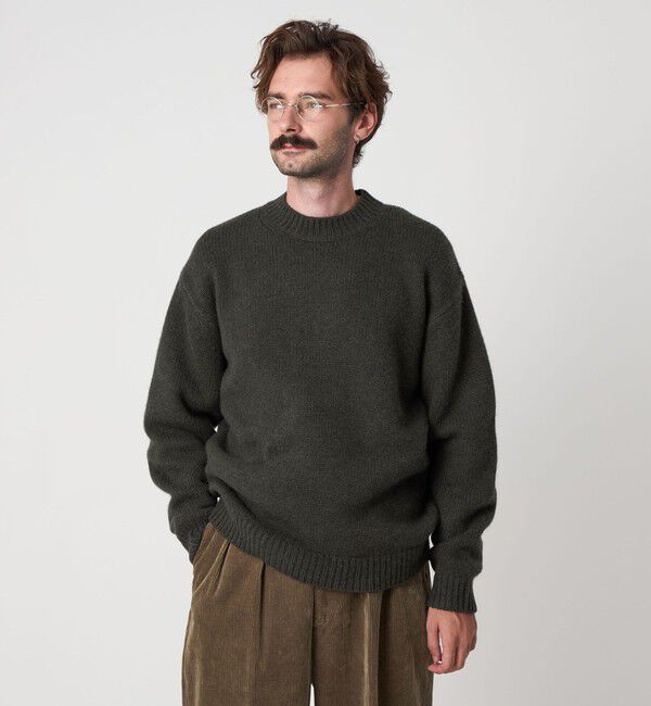 STEVEN ALAN「＜Steven Alan＞ ハミルトンラムズウール ハイクルーネック ニット NARROW」|ニット・セーター|