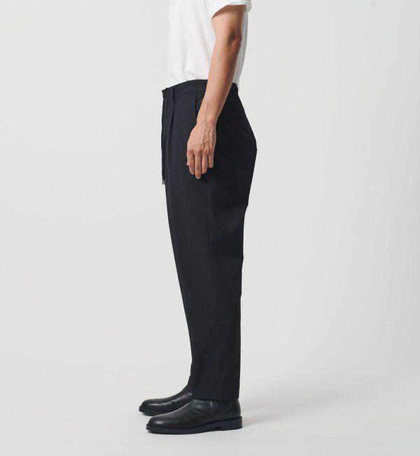 BEAUTY&YOUTH UNITED ARROWS「KOMATSU PACK URK 1プリーツ テーパード パンツ ストレッチ セットアップ対応 裏起毛」|チノ|