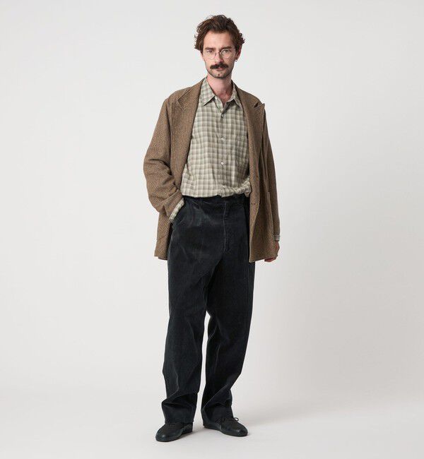 STEVEN ALAN「＜Steven Alan＞ 8W コーデュロイ アウト ワンプリーツ スラックス」|スラックス|