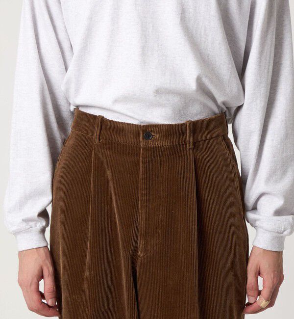 STEVEN ALAN「＜Steven Alan＞ 8W コーデュロイ アウト ワンプリーツ スラックス」|スラックス|