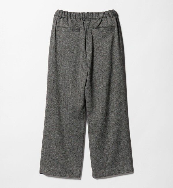 BEAUTY&YOUTH UNITED ARROWS「【WEB限定】裏起毛ヘリンボーン タックワイドパンツ ウォッシャブル」|チノ|