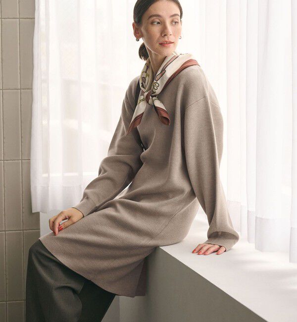 BEAUTY&YOUTH UNITED ARROWS「【WEB限定 Wardrobe DAILY MINIMAL】コクーンニットワンピース ウォッシャブル」|ワンピース|BEIGE