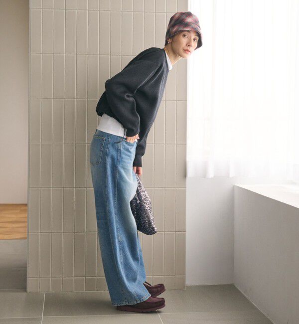 BEAUTY&YOUTH UNITED ARROWS「【WEB限定 Wardrobe DAILY MINIMAL】ドロスト ドッキングニットプルオーバー ウォッシャブル」|ニット・セーター|