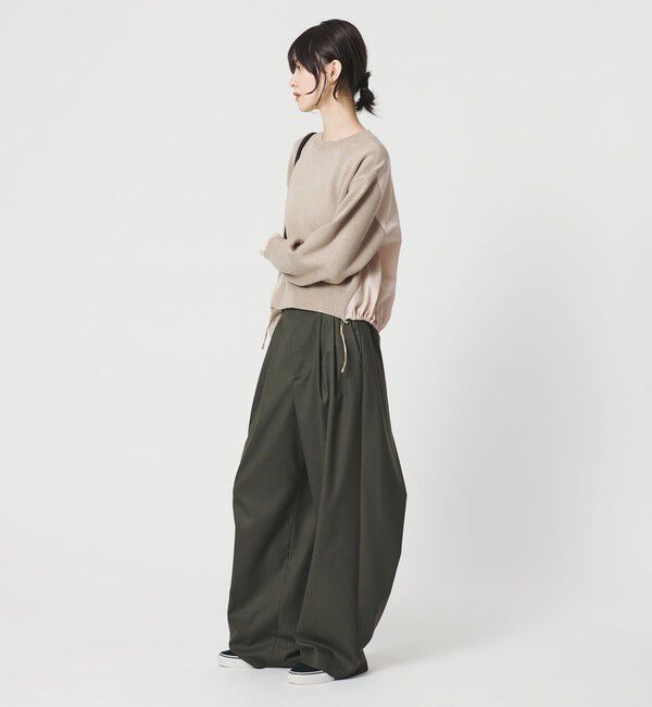 BEAUTY&YOUTH UNITED ARROWS「【WEB限定 Wardrobe DAILY MINIMAL】ドロスト ドッキングニットプルオーバー ウォッシャブル」|ニット・セーター|