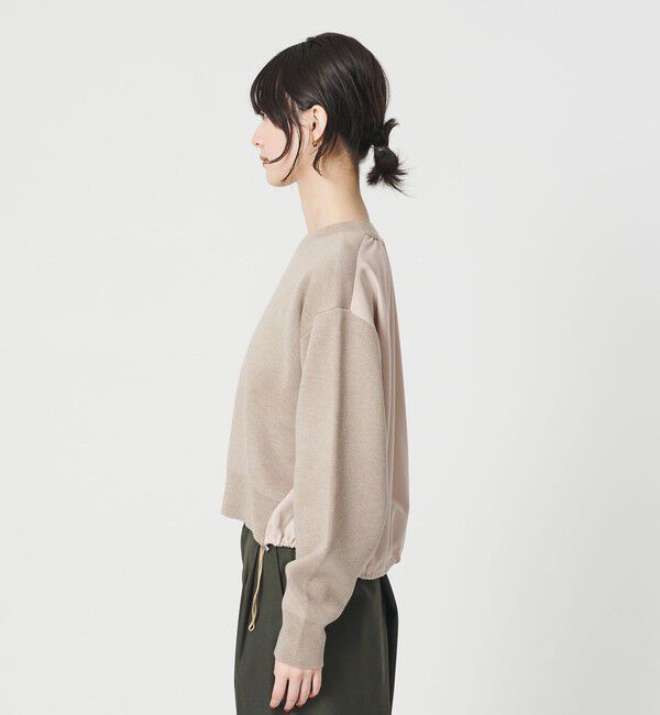 BEAUTY&YOUTH UNITED ARROWS「【WEB限定 Wardrobe DAILY MINIMAL】ドロスト ドッキングニットプルオーバー ウォッシャブル」|ニット・セーター|