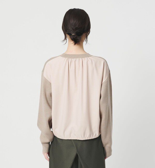 BEAUTY&YOUTH UNITED ARROWS「【WEB限定 Wardrobe DAILY MINIMAL】ドロスト ドッキングニットプルオーバー ウォッシャブル」|ニット・セーター|