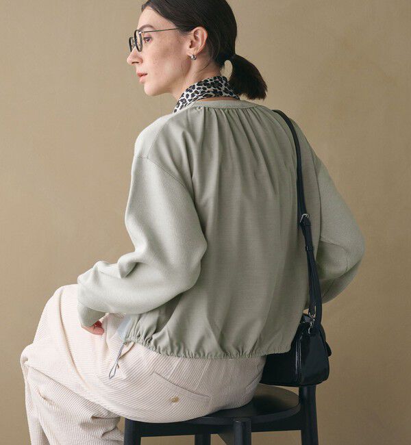 BEAUTY&YOUTH UNITED ARROWS「【WEB限定 Wardrobe DAILY MINIMAL】ドロスト ドッキングニットプルオーバー ウォッシャブル」|ニット・セーター|