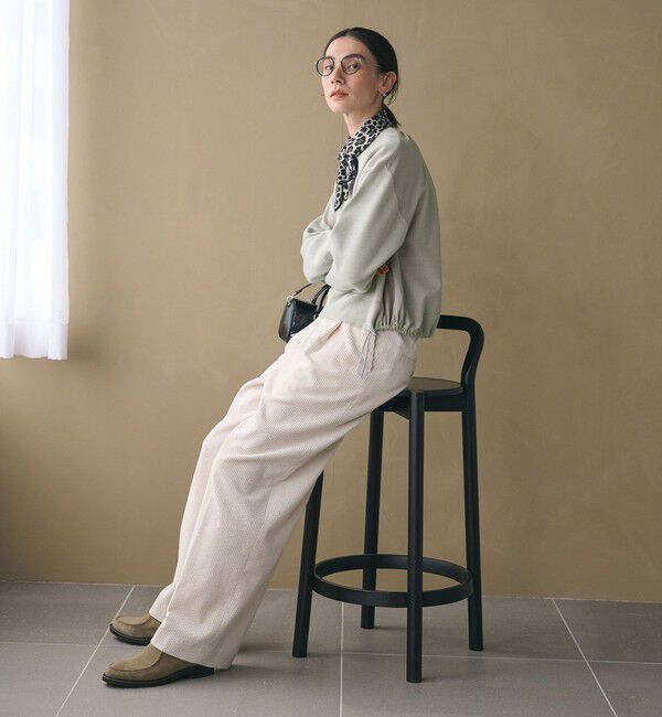 BEAUTY&YOUTH UNITED ARROWS「【WEB限定 Wardrobe DAILY MINIMAL】ドロスト ドッキングニットプルオーバー ウォッシャブル」|ニット・セーター|