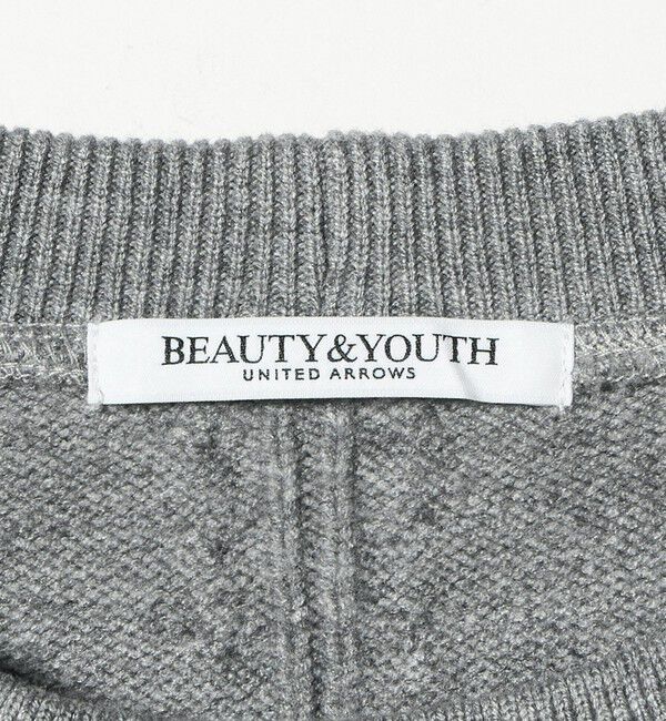 BEAUTY&YOUTH UNITED ARROWS「【WEB限定】スウェット&times;ニット コンビワンピース ウォッシャブル」|ワンピース|