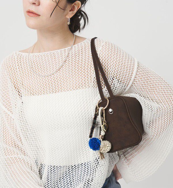 BEAUTY&YOUTH UNITED ARROWS「＜VIOLAd&rsquo;ORO＞ポンポン ロゴ バッグチャーム」|キーケース|