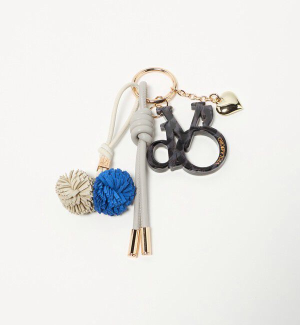 BEAUTY&YOUTH UNITED ARROWS「＜VIOLAd&rsquo;ORO＞ポンポン ロゴ バッグチャーム」|キーケース|