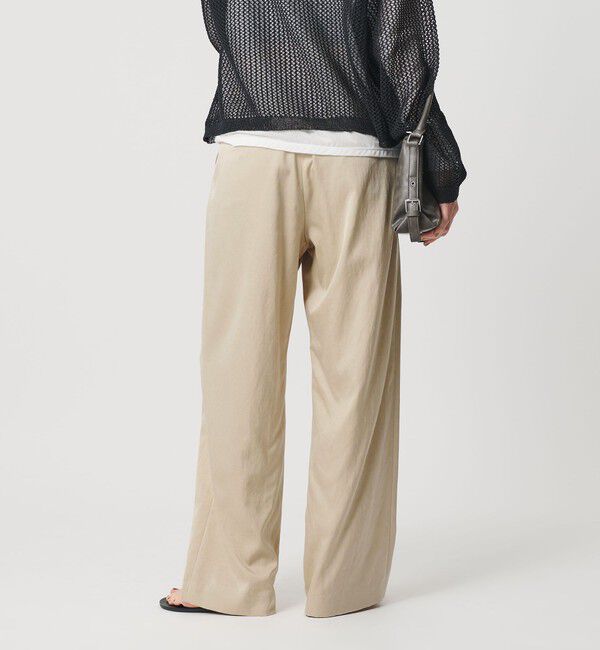 BEAUTY&YOUTH UNITED ARROWS「サテンドロースト ワイドパンツ ウォッシャブル」|その他|