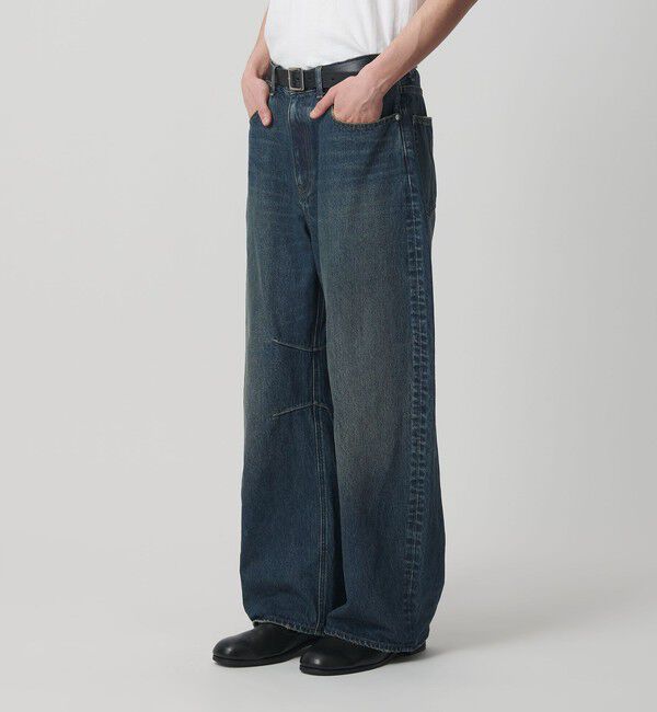 MONKEY TIME「デニム カーブ パンツ」|チノ|