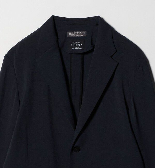 BEAUTY&YOUTH UNITED ARROWS「トリクシオン シャンブレー コンフォート ジャケット セットアップ対応可能」|テーラードジャケット|
