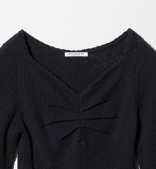 BEAUTY&YOUTH UNITED ARROWS「フロントタック リブニットプルオーバー」|ニット・セーター|