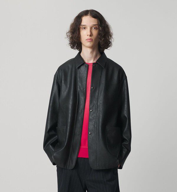 MONKEY TIME「レザーライク カバーオール」|その他|