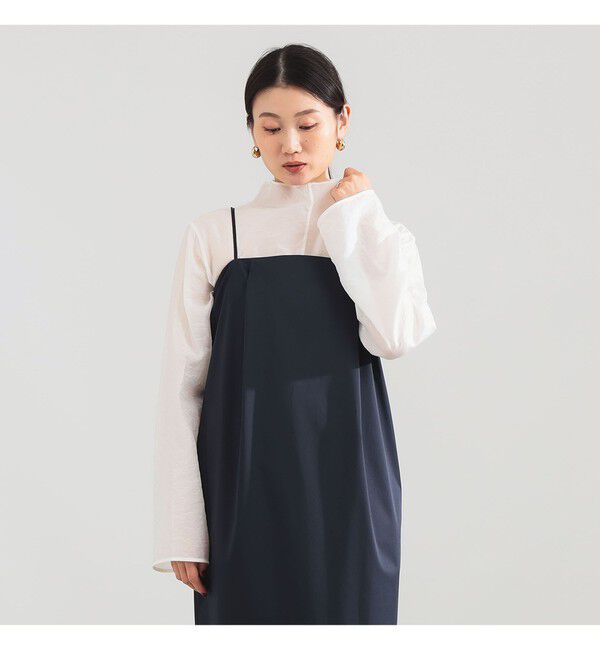 Demi-Luxe BEAMS 「オフタートル ブラウス」|シャツ・ブラウス|WHITE