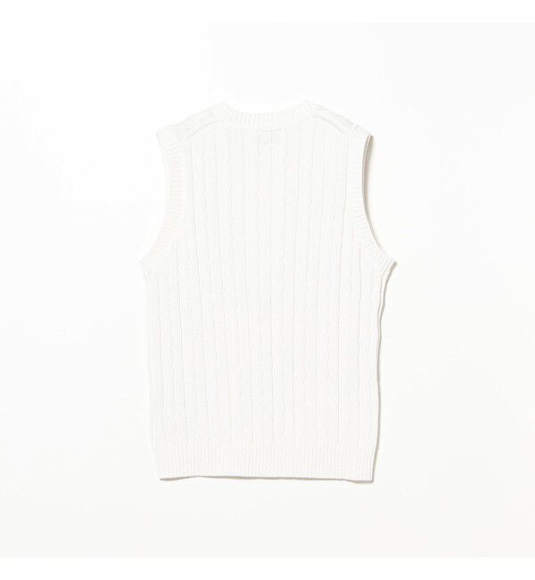BEAMS PLUS「V-Neck Vest Cable」|ニット・セーター|