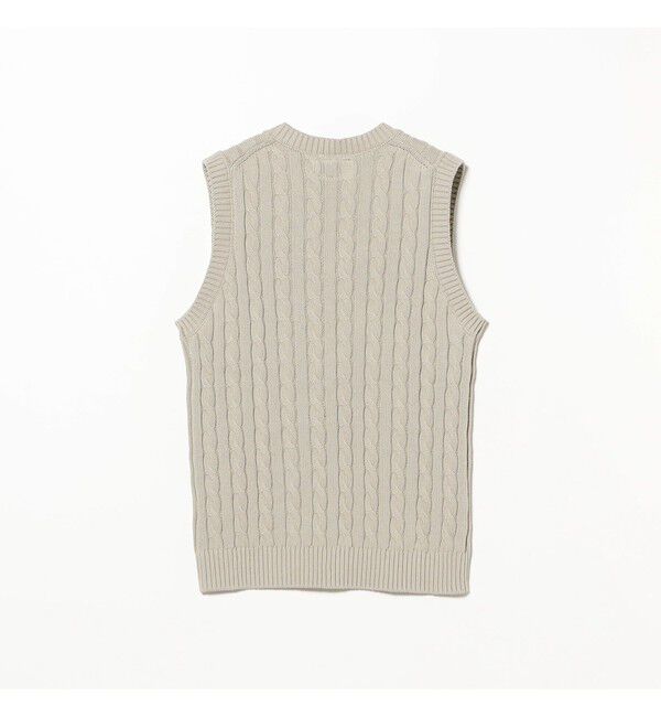 BEAMS PLUS「V-Neck Vest Cable」|ニット・セーター|