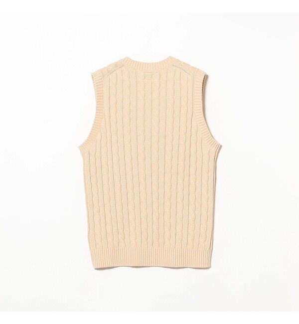 BEAMS PLUS「V-Neck Vest Cable」|ニット・セーター|