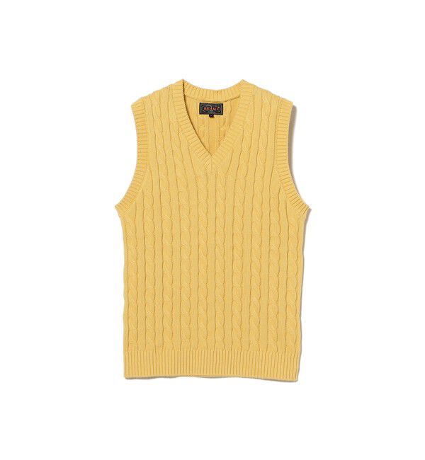 BEAMS PLUS「V-Neck Vest Cable」|ニット・セーター|