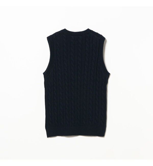 BEAMS PLUS「V-Neck Vest Cable」|ニット・セーター|
