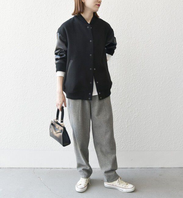 SHIPS any「【WEB限定】SHIPS any: バーシティ ジャケット 25AW」|ブルゾン・スタジャン|