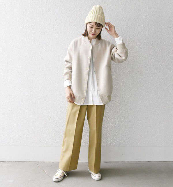 SHIPS any「【WEB限定】SHIPS any: バーシティ ジャケット 25AW」|ブルゾン・スタジャン|