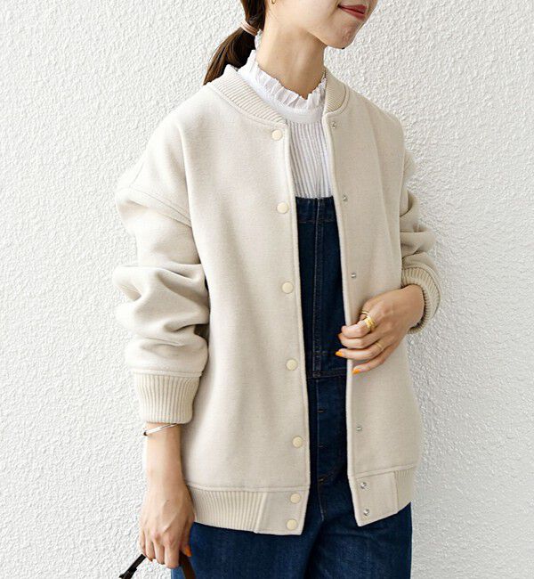 SHIPS any「【WEB限定】SHIPS any: バーシティ ジャケット 25AW」|ブルゾン・スタジャン|