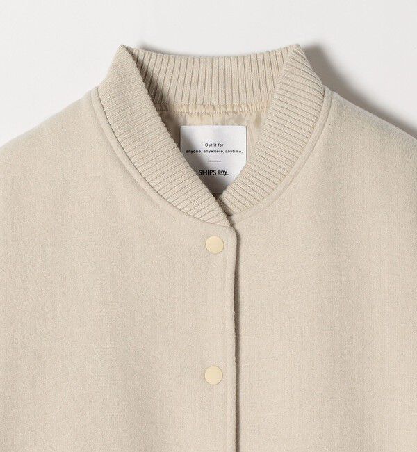 SHIPS any「【WEB限定】SHIPS any: バーシティ ジャケット 25AW」|ブルゾン・スタジャン|