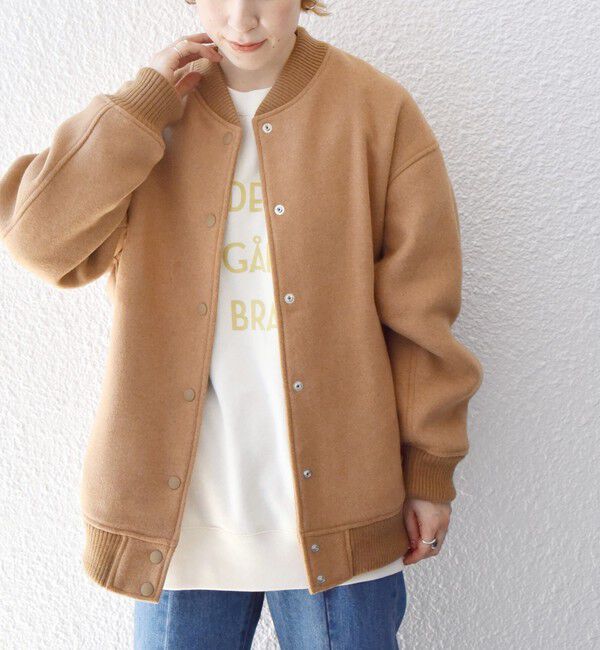 SHIPS any「【WEB限定】SHIPS any: バーシティ ジャケット 25AW」|ブルゾン・スタジャン|