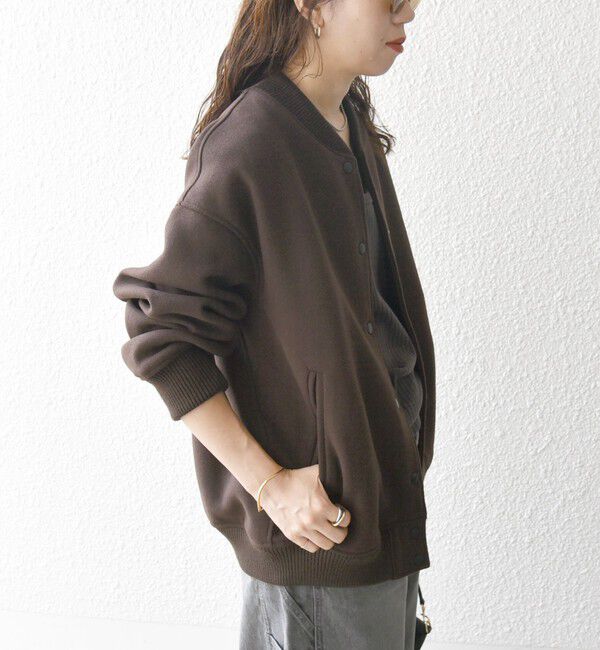 SHIPS any「【WEB限定】SHIPS any: バーシティ ジャケット 25AW」|ブルゾン・スタジャン|