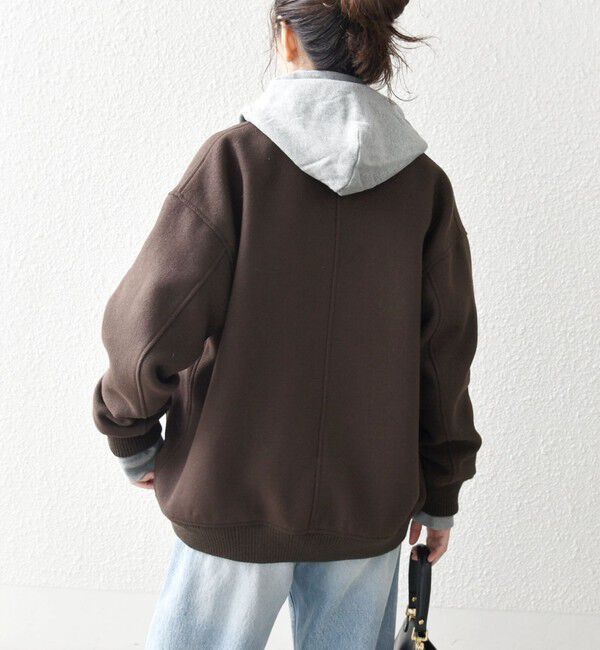 SHIPS any「【WEB限定】SHIPS any: バーシティ ジャケット 25AW」|ブルゾン・スタジャン|