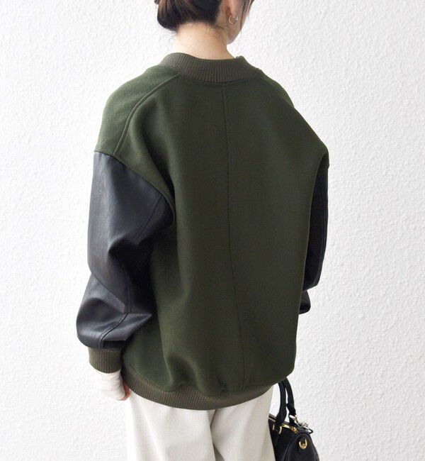 SHIPS any「【WEB限定】SHIPS any: バーシティ ジャケット 25AW」|ブルゾン・スタジャン|