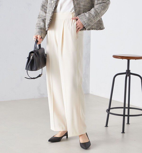 SHIPS for women「〈手洗い可能〉強撚 へビー ツイル ストレート パンツ 24SS ◇」|その他|