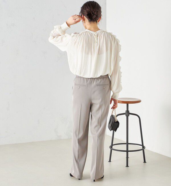 SHIPS for women「〈手洗い可能〉強撚 へビー ツイル ストレート パンツ 24SS ◇」|その他|