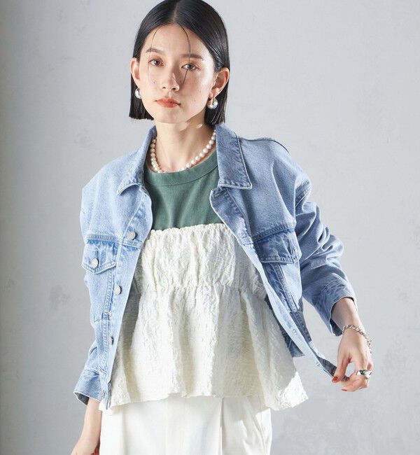 SHIPS for women「〈洗濯機可能〉クロップド デニム ジャケット 24SS ◇」|その他|