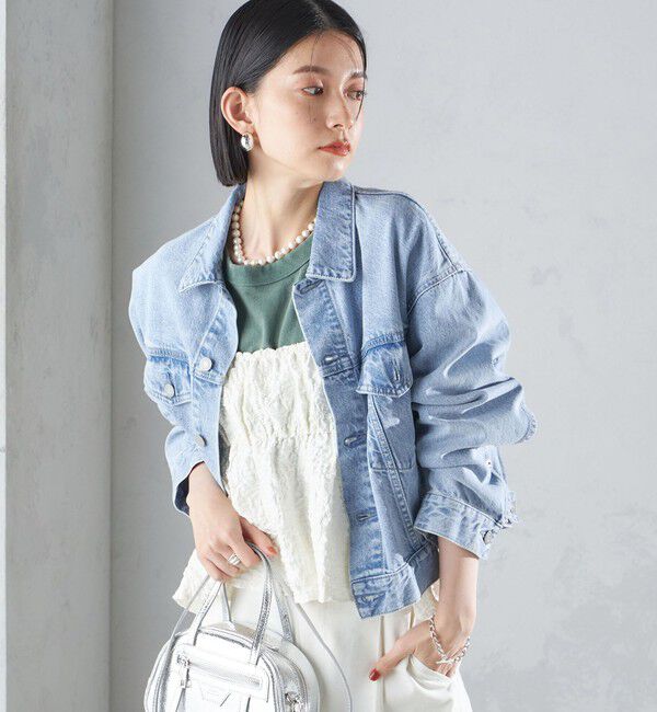 SHIPS for women「〈洗濯機可能〉クロップド デニム ジャケット 24SS ◇」|その他|