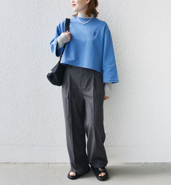 SHIPS for women「* 〈洗濯機可能〉ベア 裏毛 刺繍 ロゴ プルオーバー 24SS ◇」|Tシャツ・カットソー|