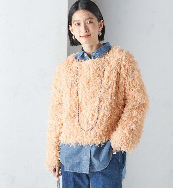 SHIPS for women「〈手洗い可能〉フェザー ヤーン プルオーバー 24SS ◇」|プルオーバー|