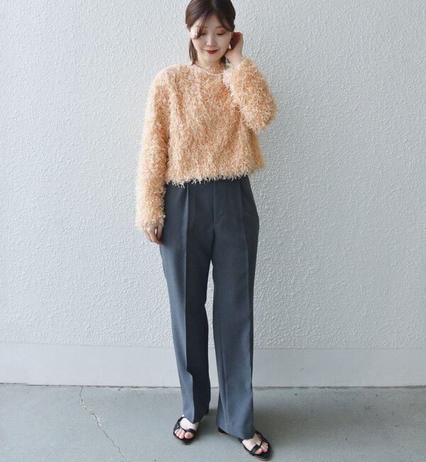 SHIPS for women「〈手洗い可能〉フェザー ヤーン プルオーバー 24SS ◇」|プルオーバー|